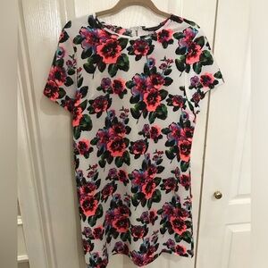 Great floral print dress, back neck zip, nordstrom